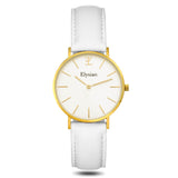 elysian-gouden-dames-horloge-wit-plaat-wit-klassiek-leder-horlogeband-ELYWW00205-front