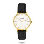 elysian-gouden-dames-horloge-wit-plaat-zwart-croco-leder-horlogeband-ELYWW00230-front