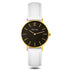 elysian-gouden-dames-horloge-zwart-plaat-wit-klassiek-leder-horlogeband-ELYWW00105-front