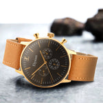 elysian-gouden-heren-horloge-zwart-plaat-camel-vintage-leder-horlogeband-ELYWM00125-second