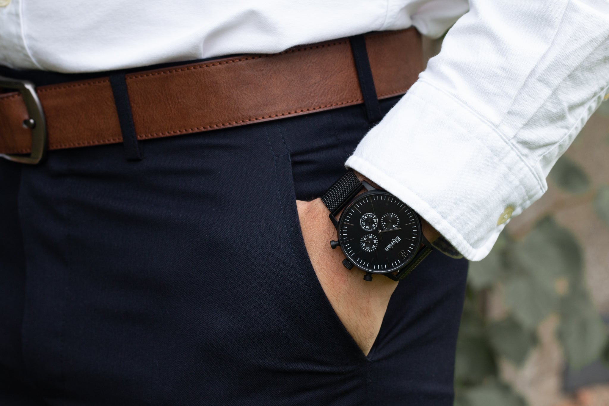 elysian-mesh-heren-horlogeband-zwart-ELYSM0220-hand