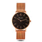 elysian-rose-gouden-dames-horloge-zwart-plaat-rose-gouden-mesh-horlogeband-ELY01130-front