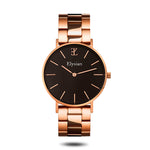 elysian-rose-gouden-dames-horloge-zwart-plaat-rose-gouden-schakelband-horlogeband-ELYWW01123-front