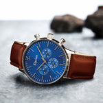 elysian-zilveren-heren-horloge-blauw-plaat-bruin-klassiek-leder-horlogeband-ELYWM01013-second