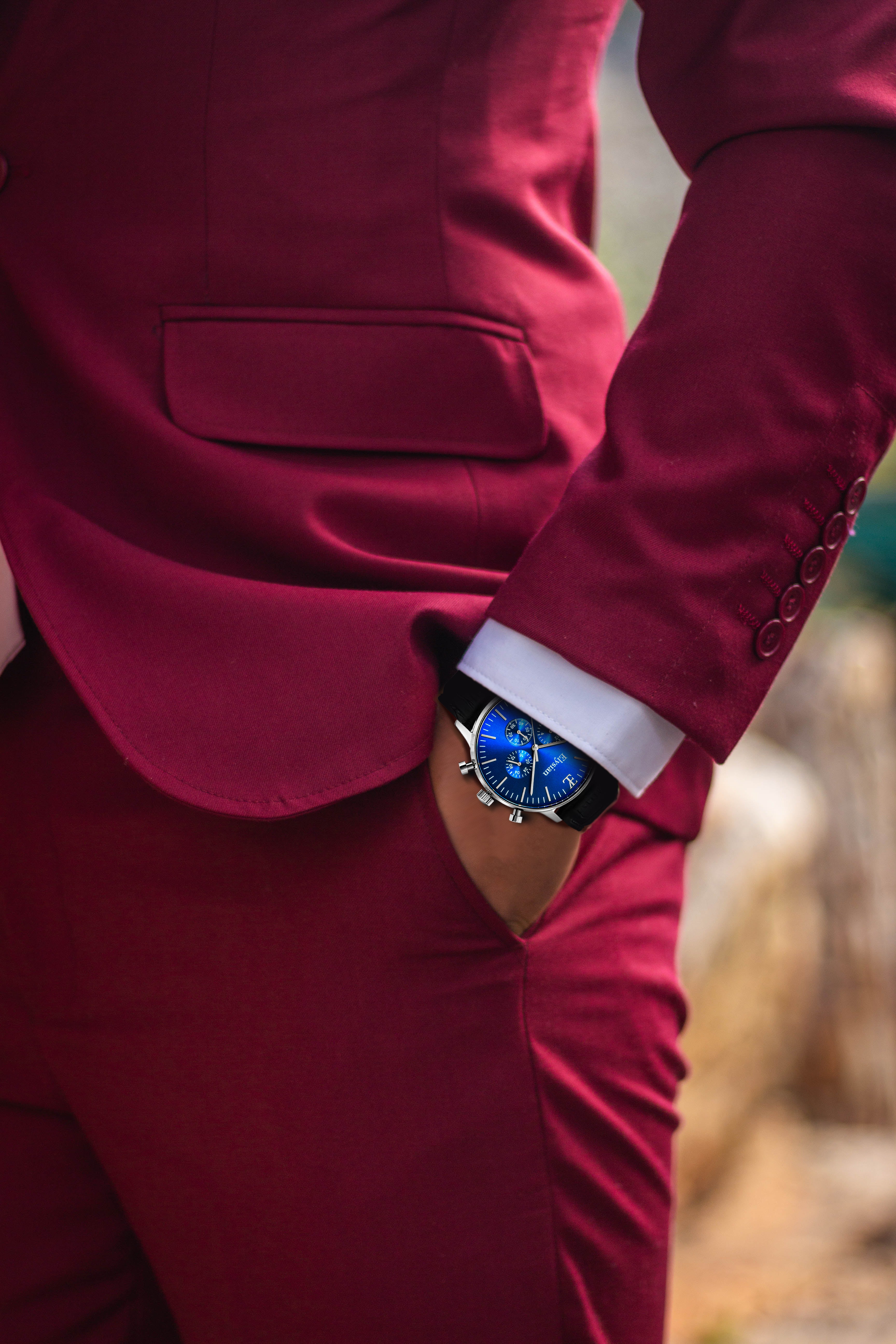 elysian-zilveren-heren-horloge-blauw-plaat-zwart-croco-horlogeband-model2