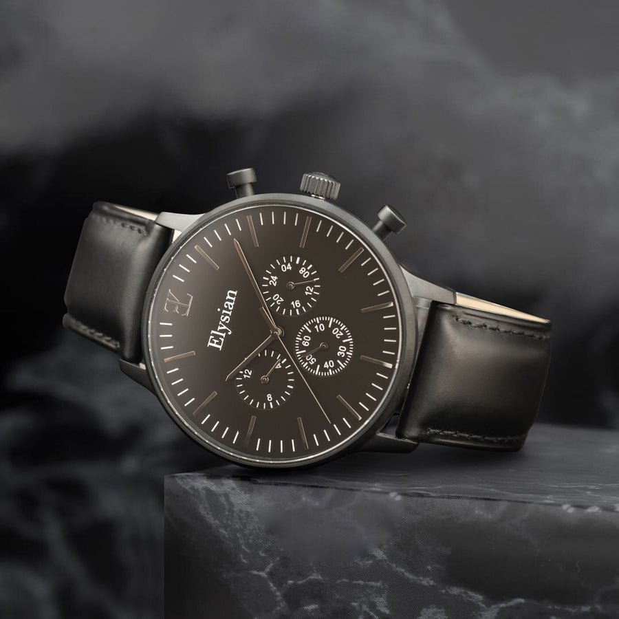 elysian-zwarte-heren-horloge-zwart-plaat-zwart-klassiek-leder-horlogeband-ELYWM02110-second